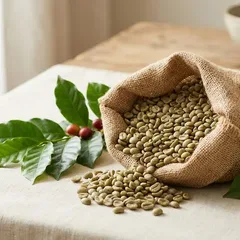 Organic green coffee from Vietnam